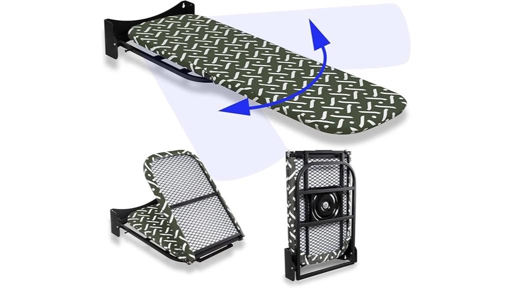 foldable wall mounted ironing board