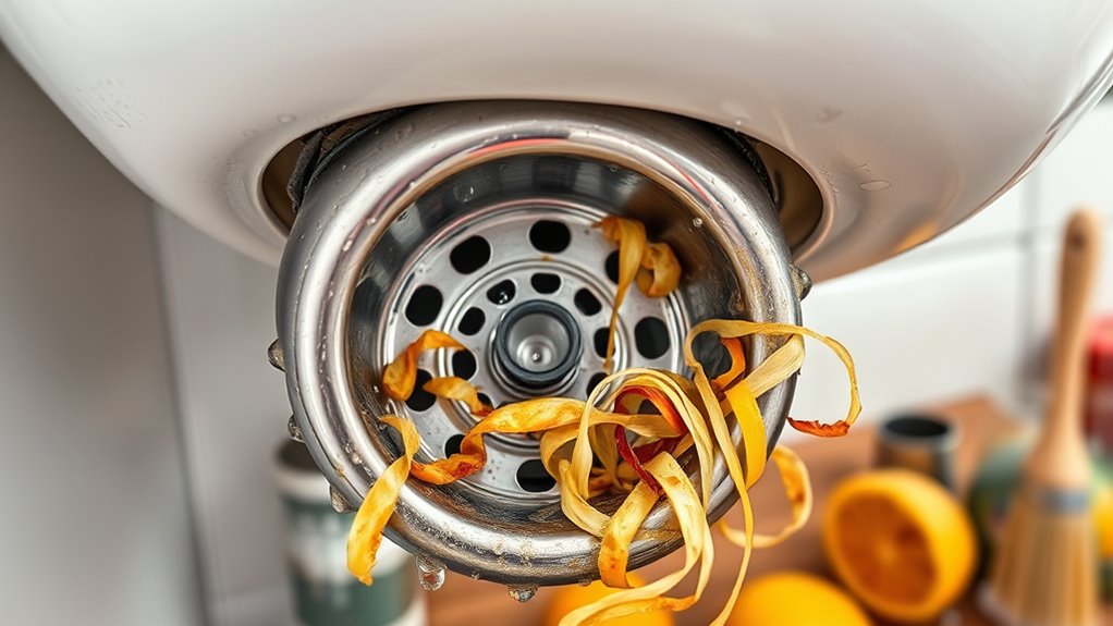 food debris causes odors