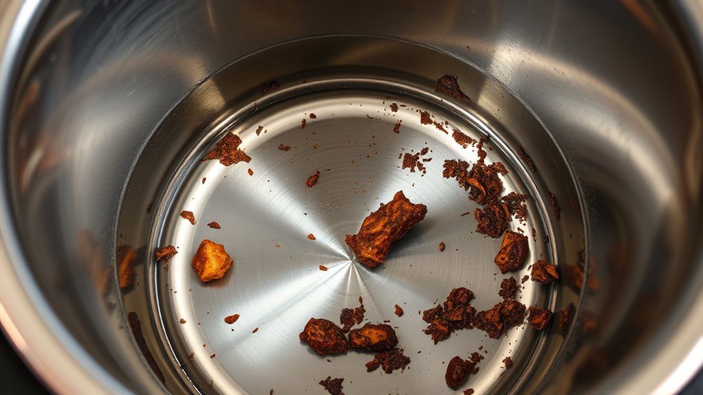food residue causes malfunctions