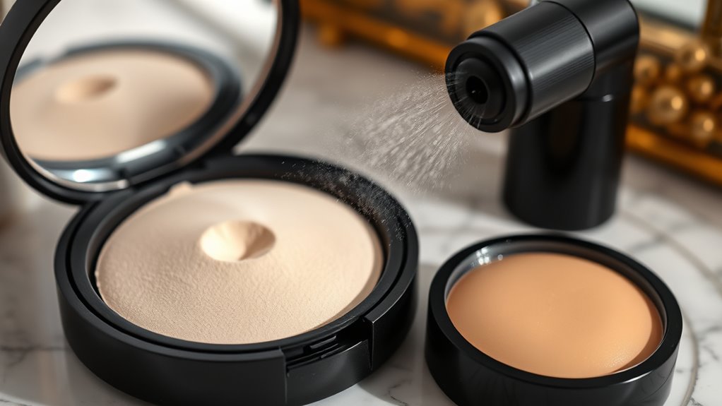 gentle layered powder application