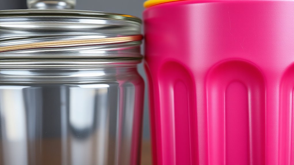 glass fragile plastic durable