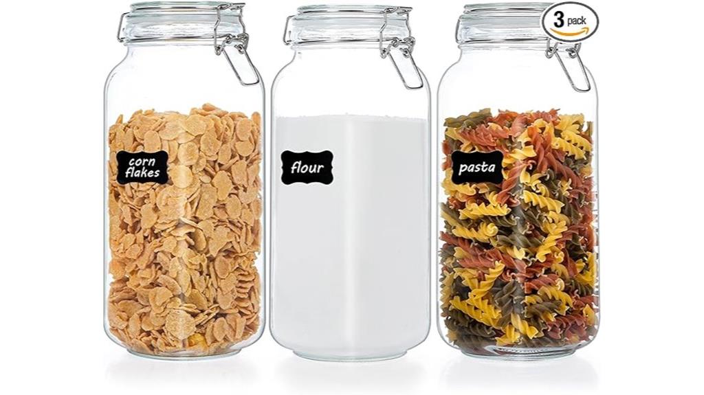 glass jars with lids