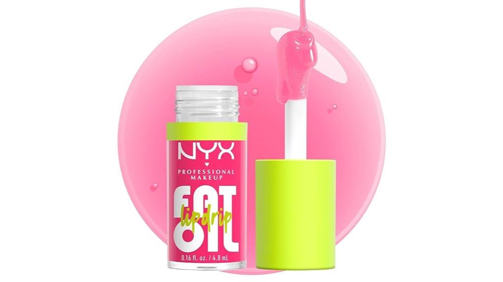 glossy lip oil drip