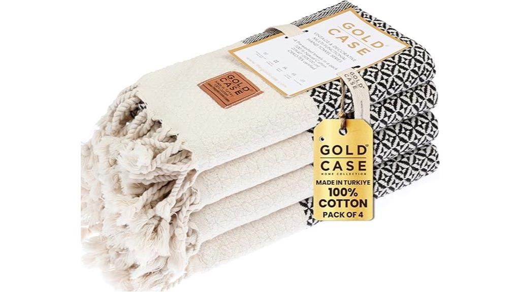 gold turkish cotton towels