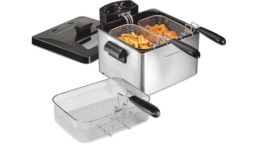 hamilton beach three basket fryer