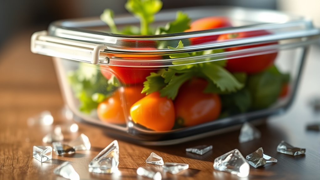 handle fragile glassware carefully