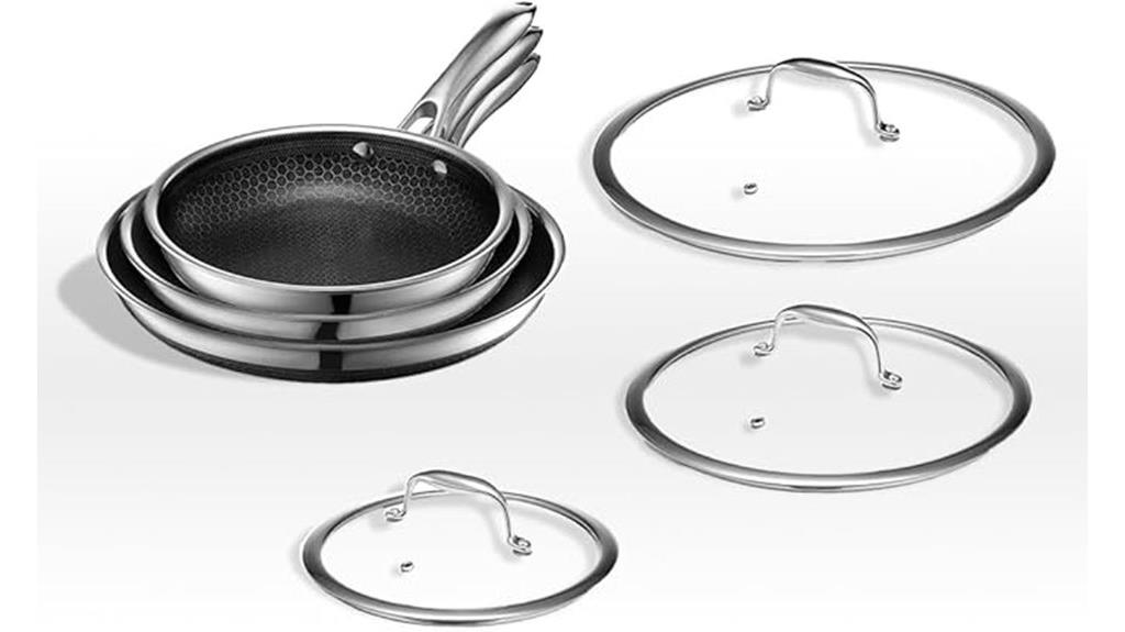 hexclad cookware with lids