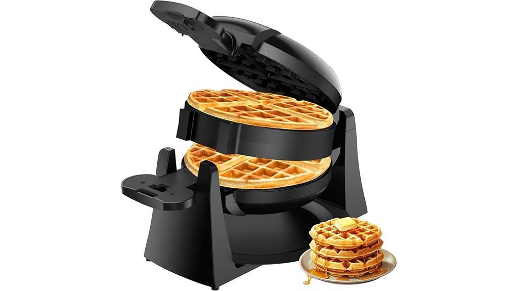 high power double waffle maker