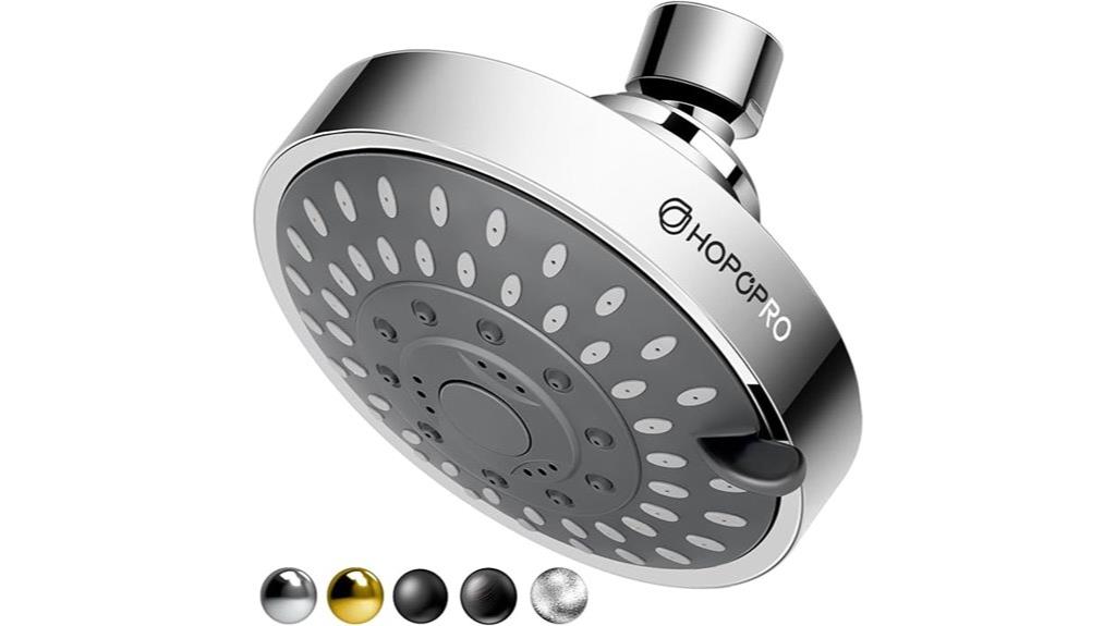 high pressure chrome shower head