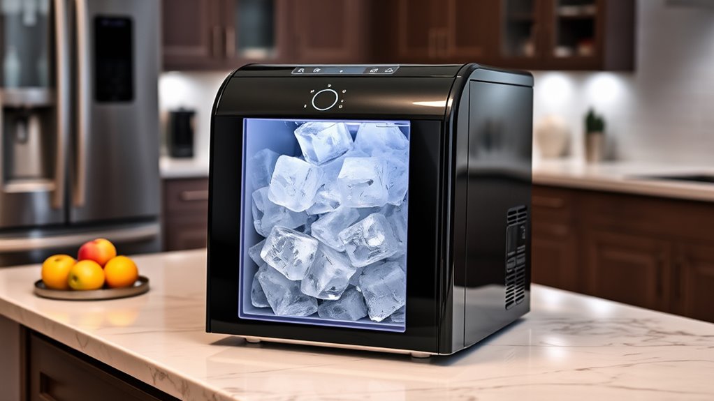 ice maker features and size