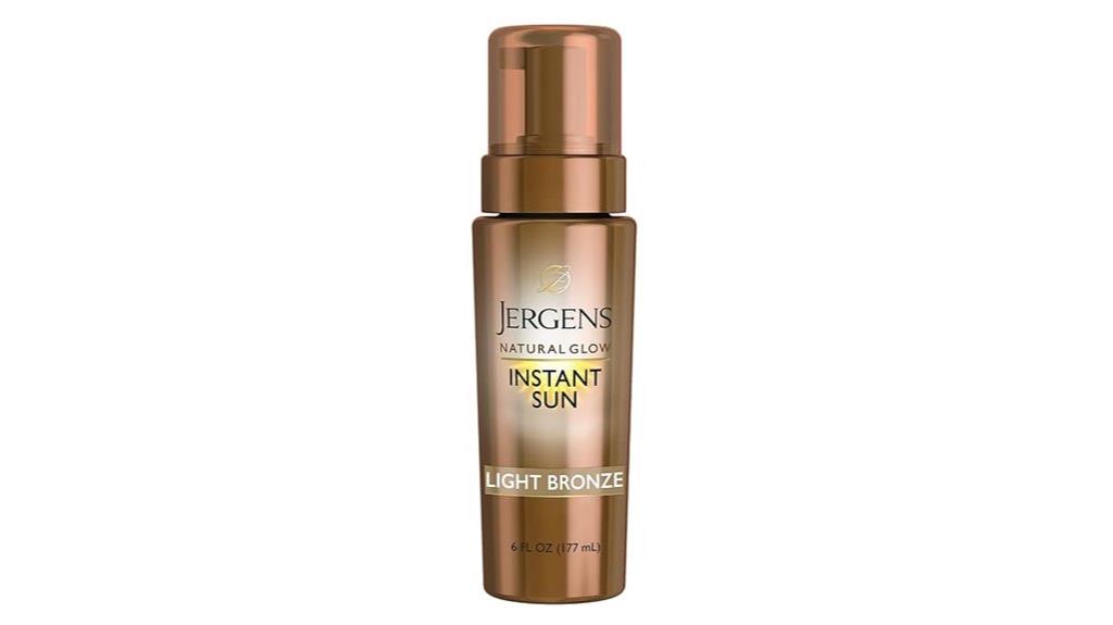 instant light bronze self tanner