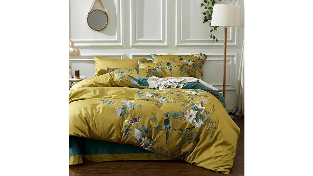 king size bird flower duvet