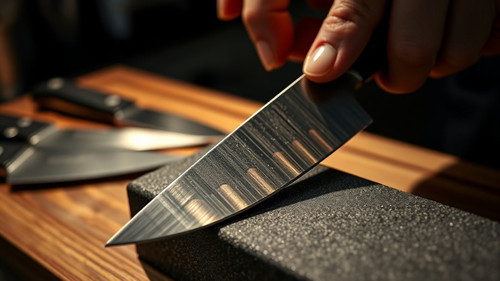 knife sharpening maintains blade edge