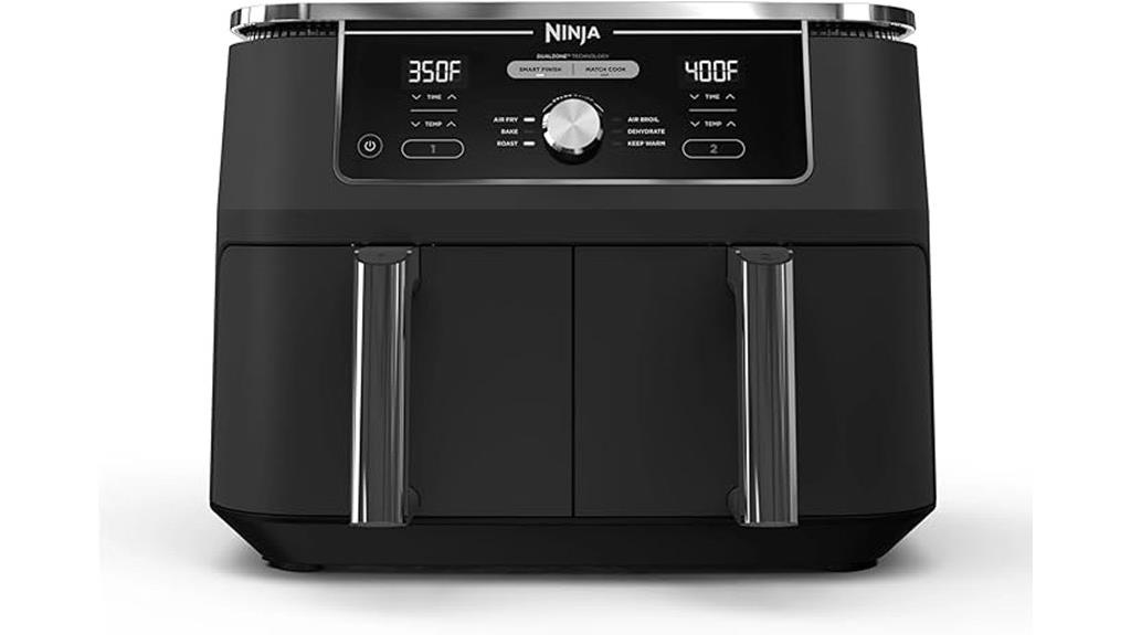 large capacity dual zone fryer