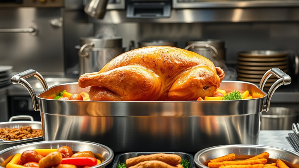 large capacity roasting pan