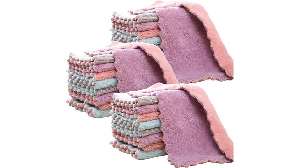 large set of microfiber towels