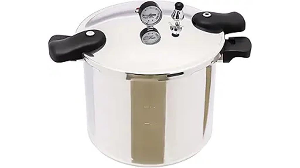 large stainless steel pressure canner