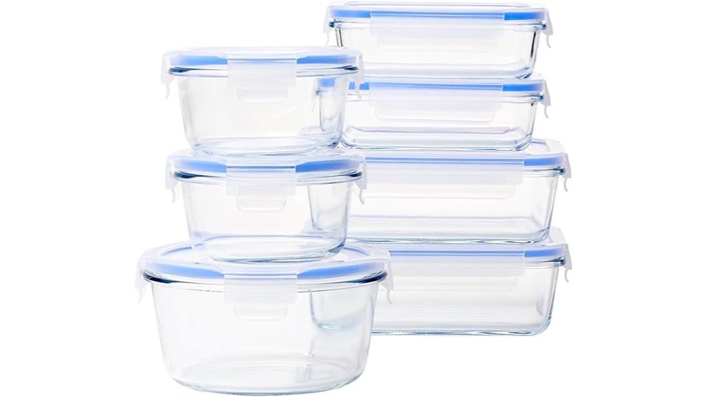 leak proof glass container set