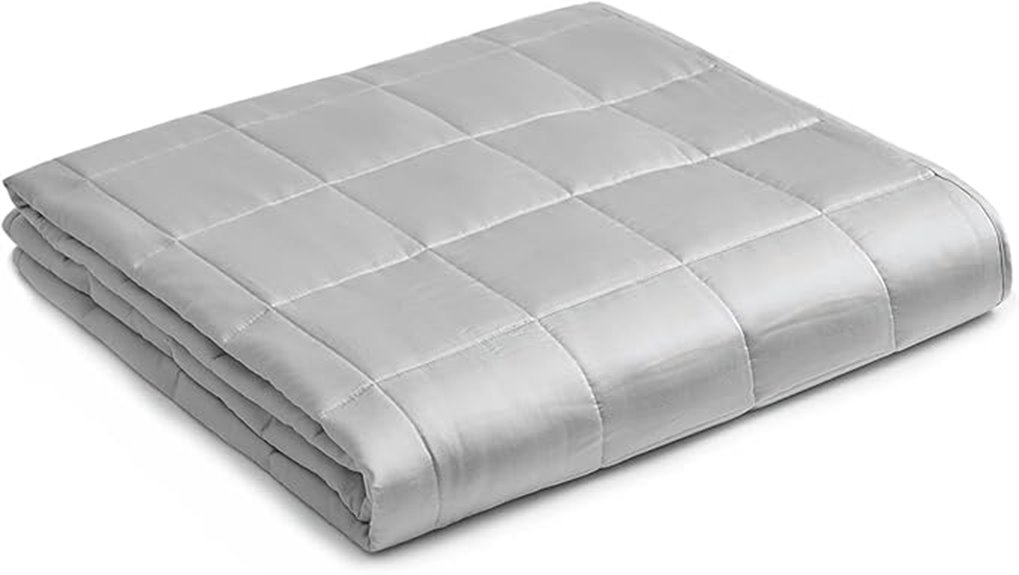 light grey 20lb weighted blanket