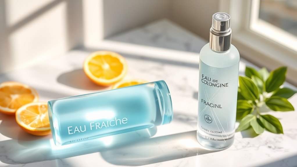 light subtle refreshing scents