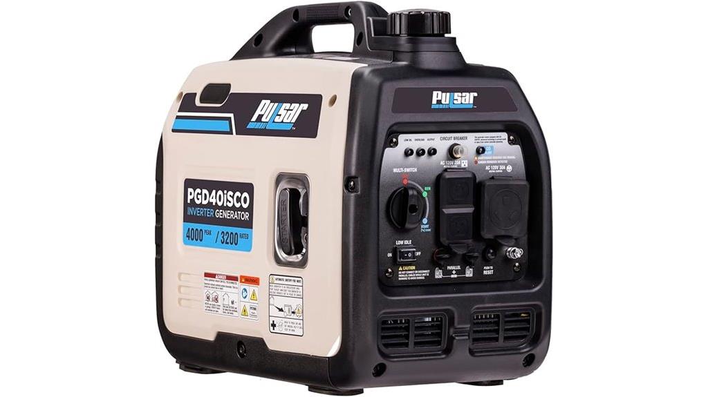 lightweight quiet gas generator