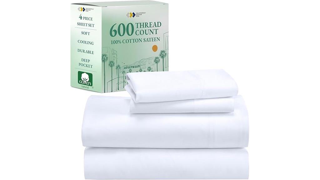 luxury 600 thread cotton sheets
