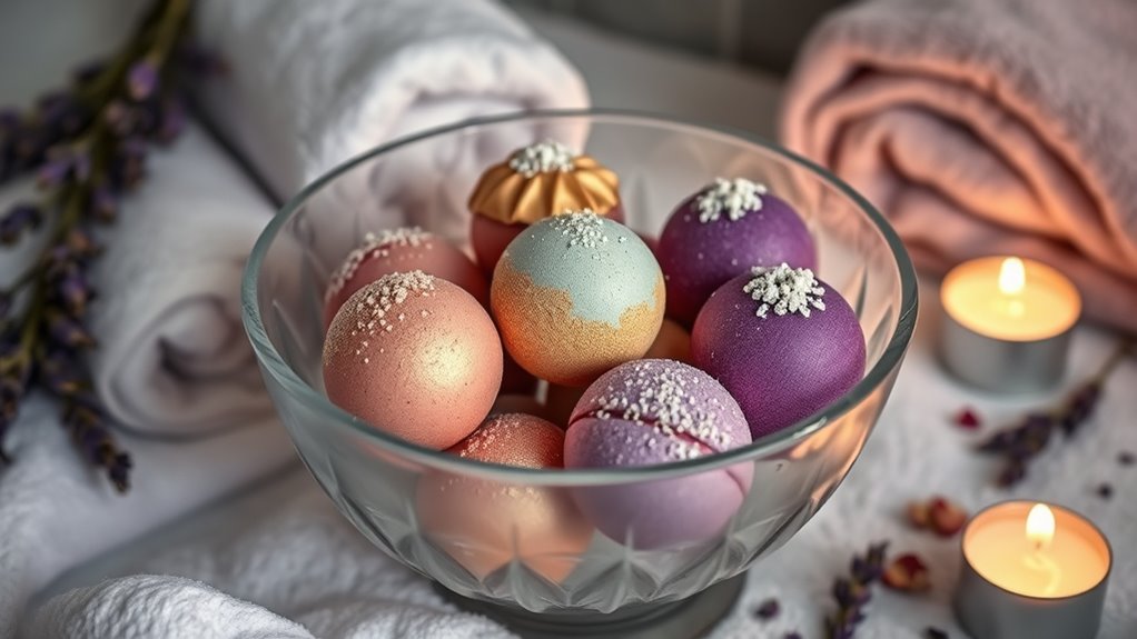 luxury bath bombs selection