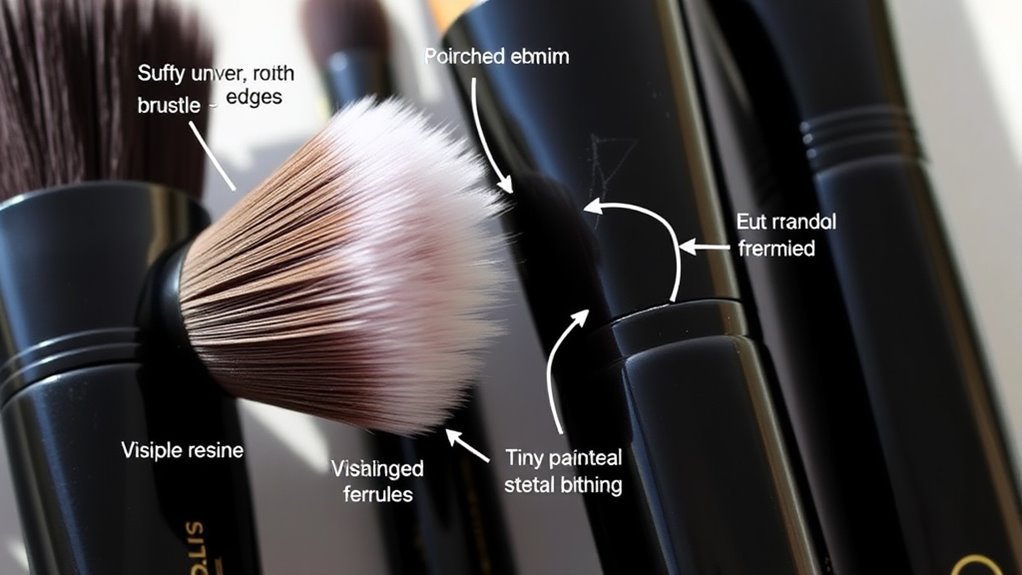 luxury brushes can have flaws