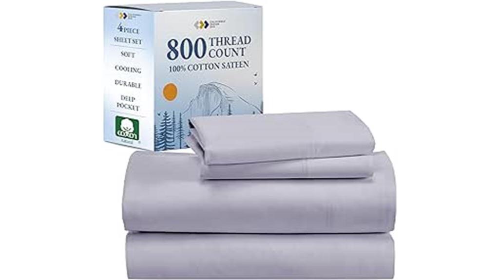 luxury cotton sateen sheets