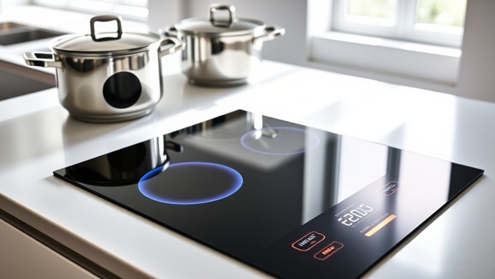 magnetic field heats cookware