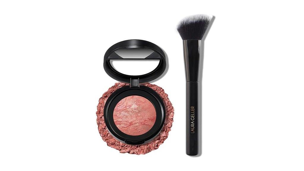 marbleized blush with brush