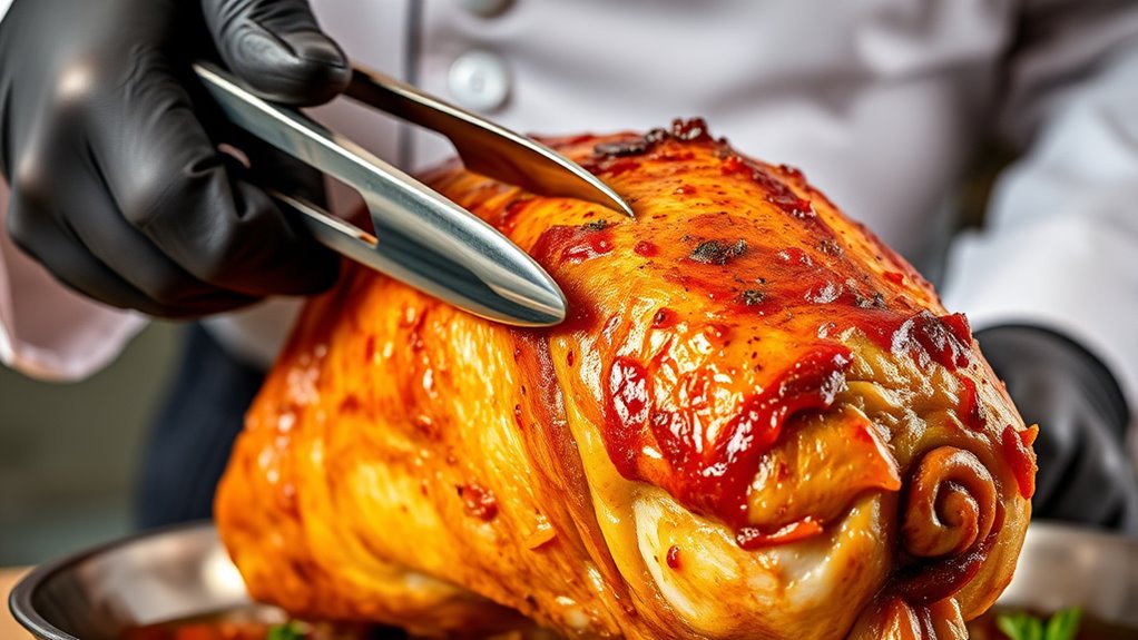 mastering roasts with tongs