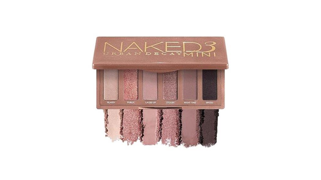 mini naked 3 eyeshadow palette
