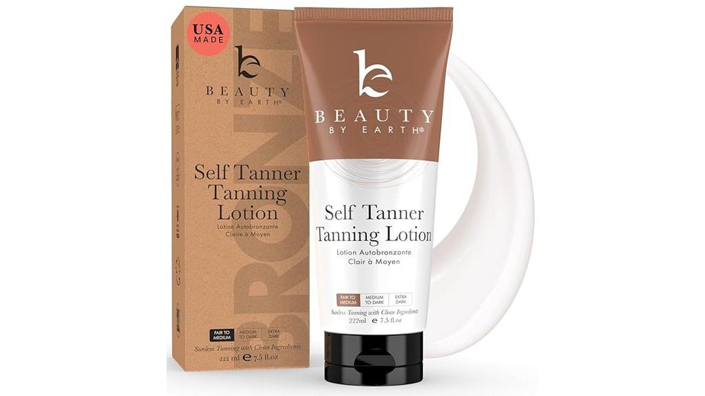 natural organic self tanning lotion