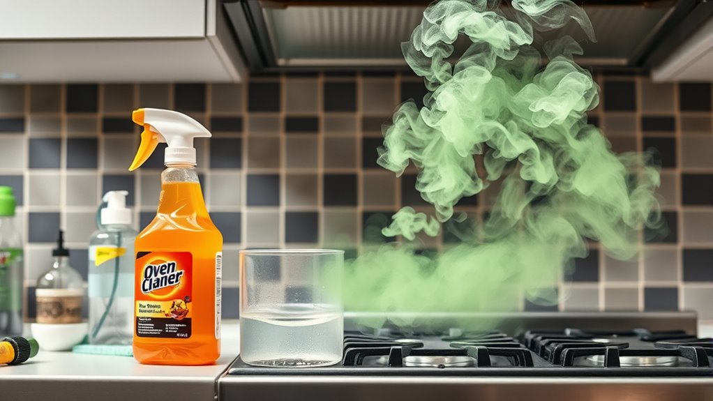 never mix chemical cleaners