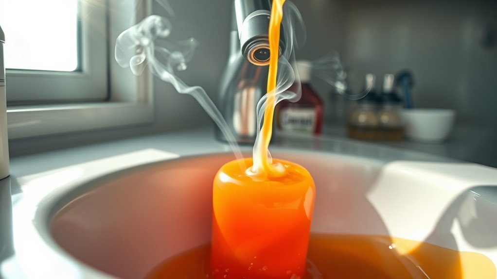 never mix drain cleaners