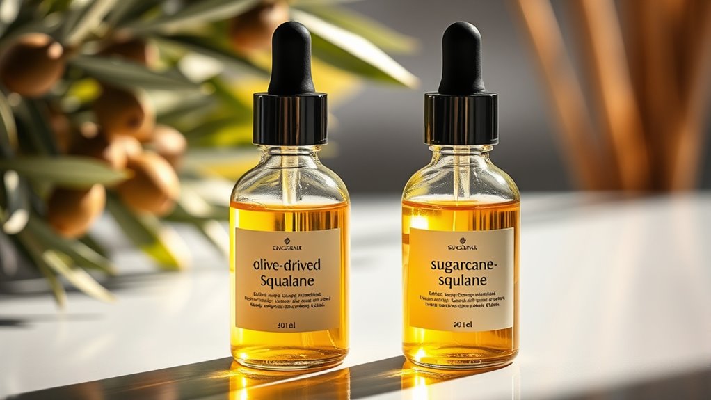 olive vs sugarcane squalane