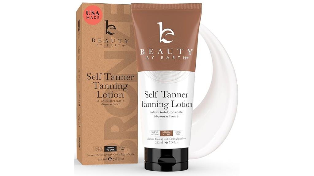 organic ingredient self tanner