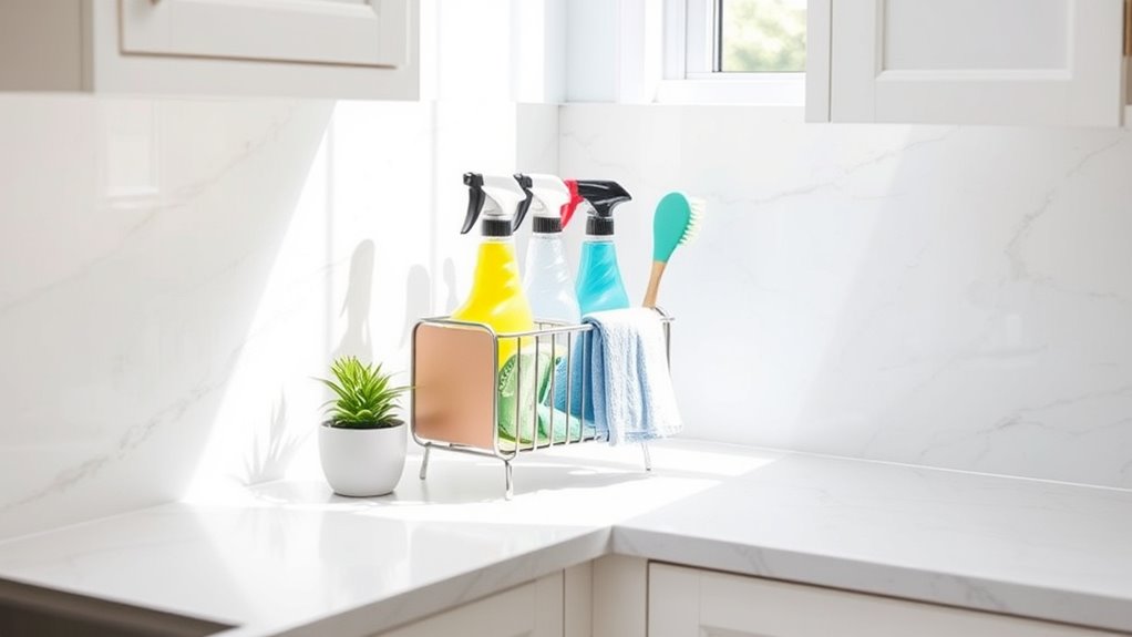 organize supplies for efficiency