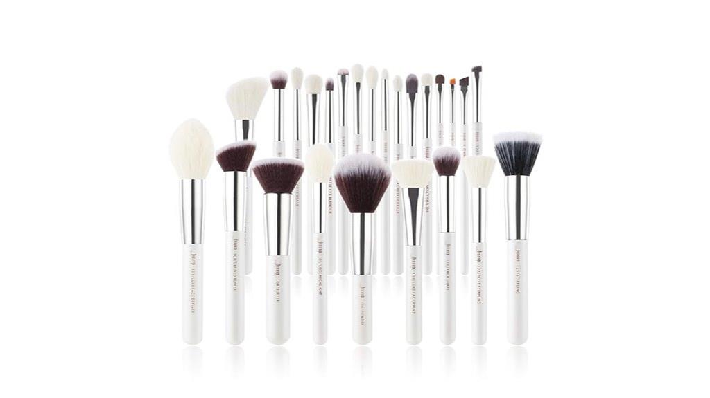 pearl white makeup brushes