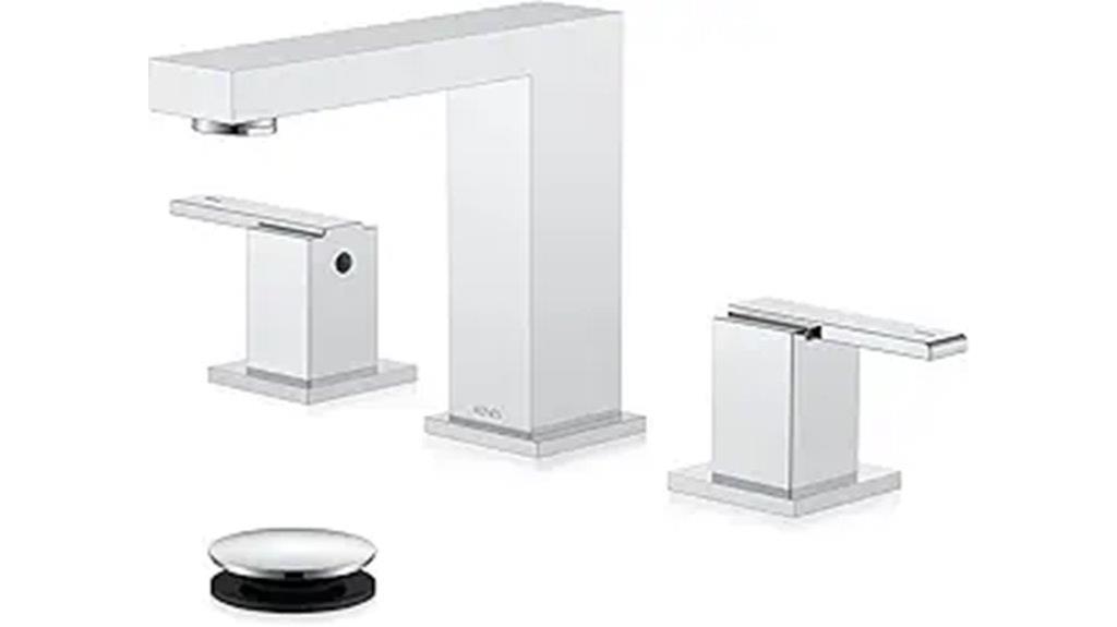 polished chrome bathroom faucet