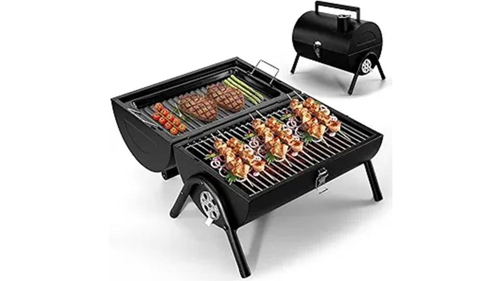 portable double sided grill