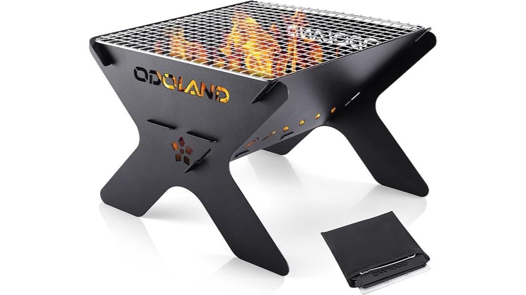 portable folding camping grill