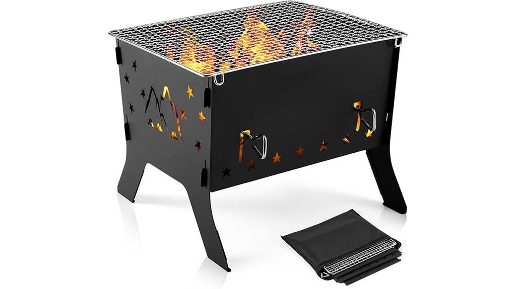 portable folding camping grill