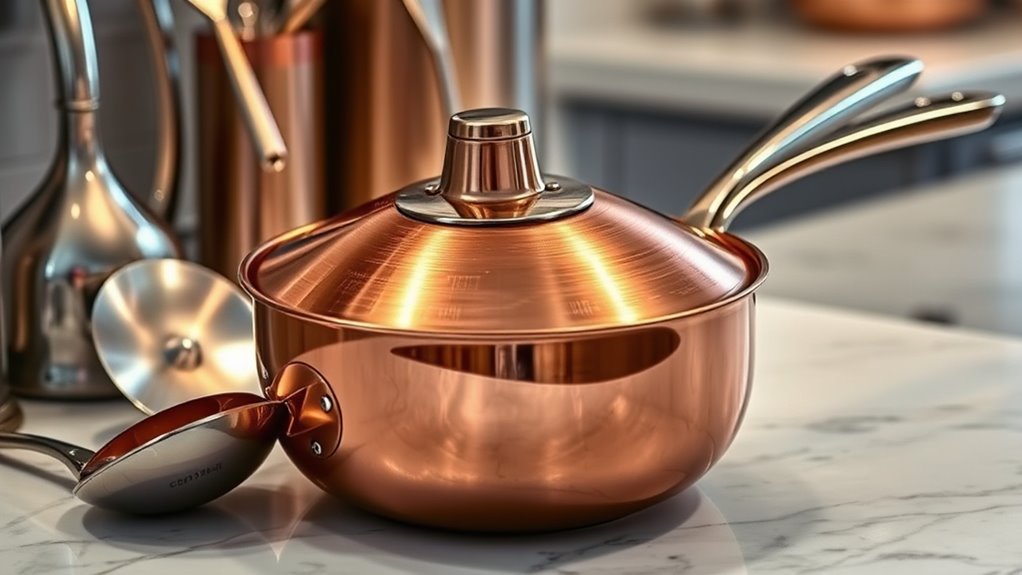 precise durable copper cookware
