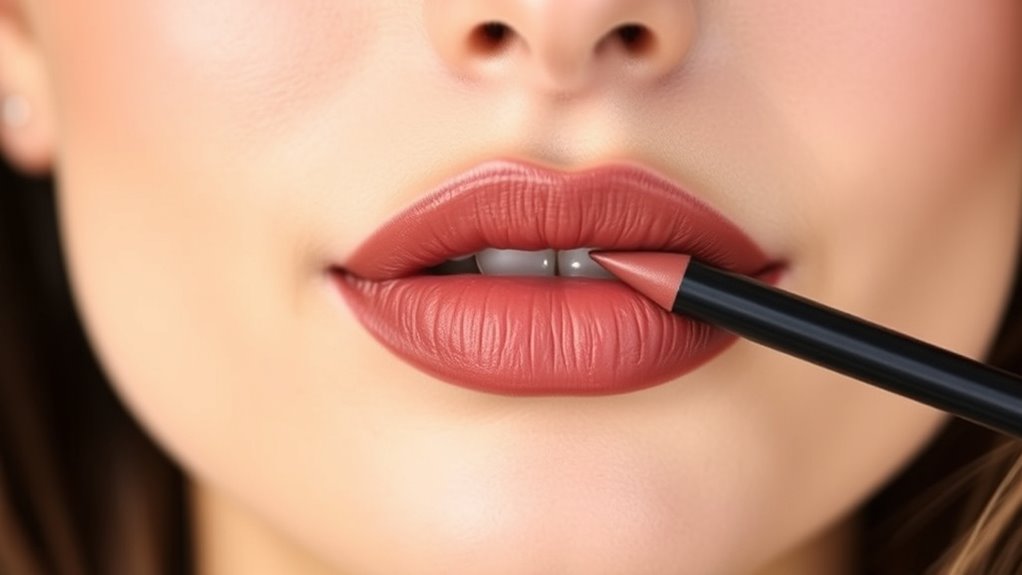 precise natural lip outlining