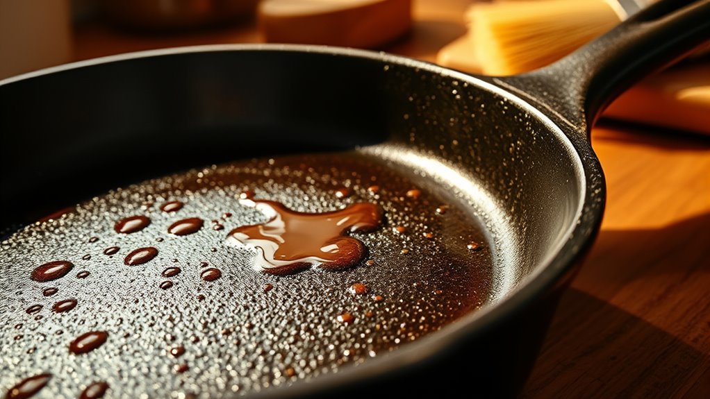 proper cast iron seasoning process