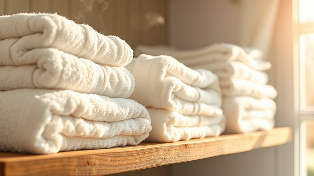 proper drying and folding