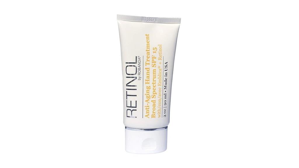 retinol spf 15 hand treatment