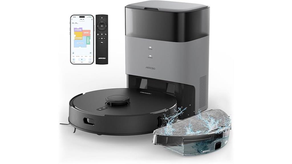 robot vacuum with self emptying